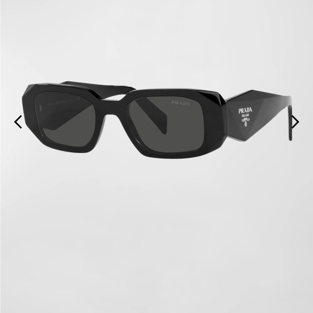 Prada Geometric Rectangle Acetate Sunglasses - image 5